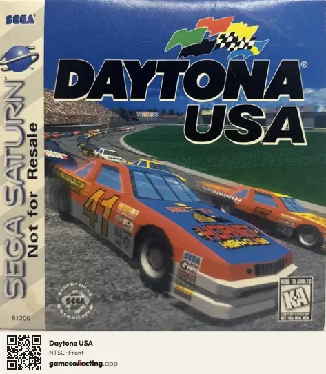 Daytona USA Sega Saturn, NTSC box front