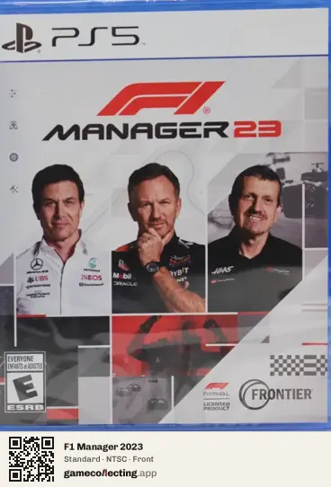F1 Manager 2023 PlayStation 5, NTSC box front