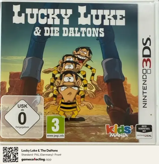 Lucky Luke & The Daltons Nintendo 3DS, Germany box front