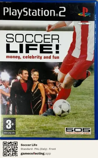 Soccer Life PlayStation 2, Italy box front
