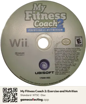 My Fitness Coach 2: Exercise and Nutrition Nintendo Wii, NTSC disc