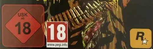 Red Dead Redemption: Undead Nightmare, the USK square on its front