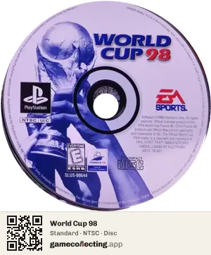 World Cup 98 PlayStation, NTSC disc