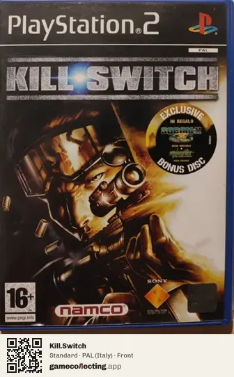 Kill.Switch PlayStation 2, Italy box front