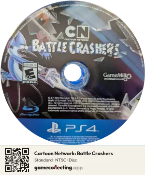Cartoon Network: Battle Crashers PlayStation 4, NTSC disc