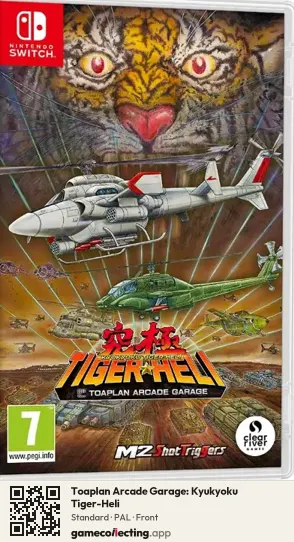 Toaplan Arcade Garage: Kyukyoku Tiger-Heli Nintendo Switch, PAL box front
