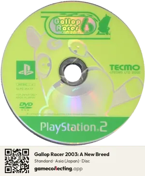 Gallop Racer 2003: A New Breed PlayStation 2, Asia disc