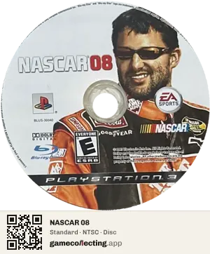 NASCAR 08 PlayStation 3, NTSC disc