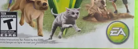 The Sims 3: Pets, the ESRB box on its front