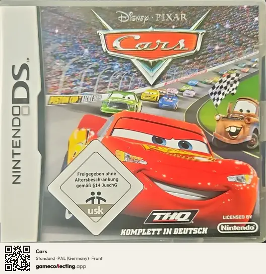 Cars Nintendo DS, Germany box front