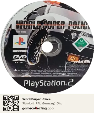 World Super Police PlayStation 2, PAL disc