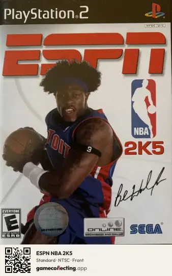 ESPN NBA 2K5 PlayStation 2, NTSC box front