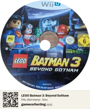 LEGO Batman 3: Beyond Gotham Nintendo Wii U, PAL disc