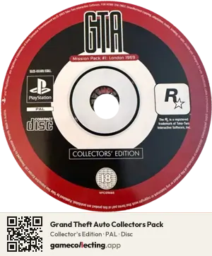 Grand Theft Auto Collectors Pack PlayStation, PAL disc