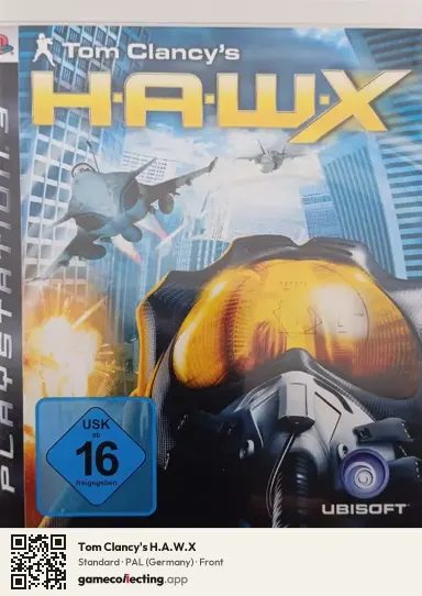 Tom Clancy's H.A.W.X PlayStation 3, Germany box front