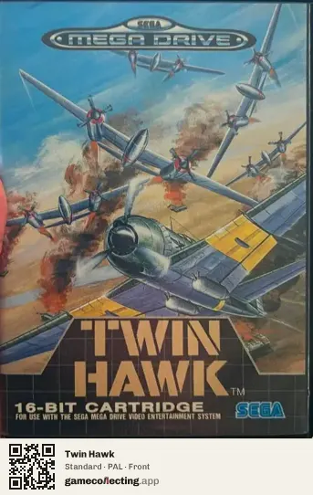 Twin Hawk Sega Mega Drive / Genesis, PAL box front