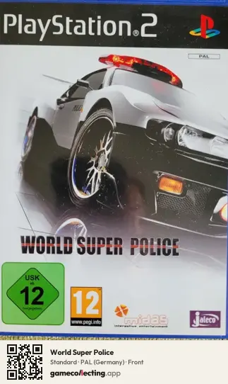 World Super Police PlayStation 2, Germany box front