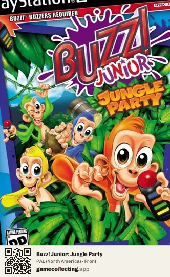 Buzz! Junior: Jungle Party PlayStation 2, North America box front