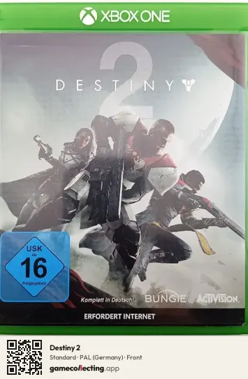 Destiny 2 Xbox One, Germany box front