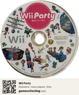 Wii Party Nintendo Wii, Asia disc