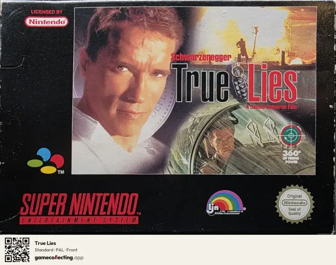 True Lies Super Nintendo Entertainment System, PAL box front