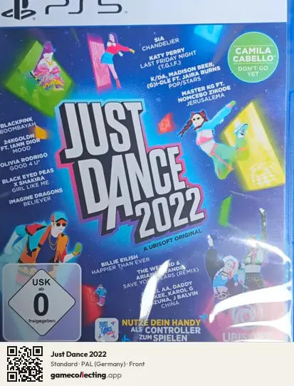 Just Dance 2022 PlayStation 5, Germany box front