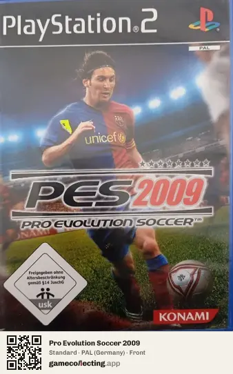 Pro Evolution Soccer 2009 PlayStation 2, Germany box front