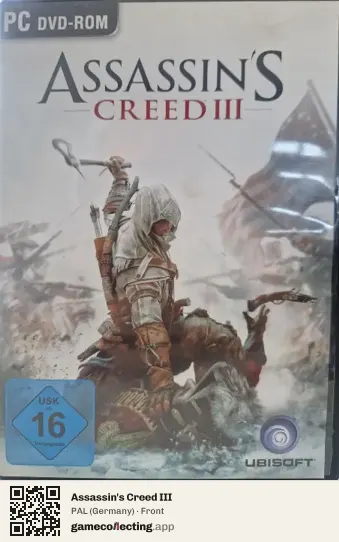 Assassin's Creed III Computer, Germany box front