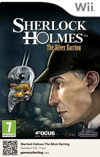 Sherlock Holmes: The Silver Earring Nintendo Wii, PAL box front