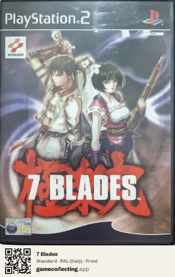 7 Blades PlayStation 2, Italy box front