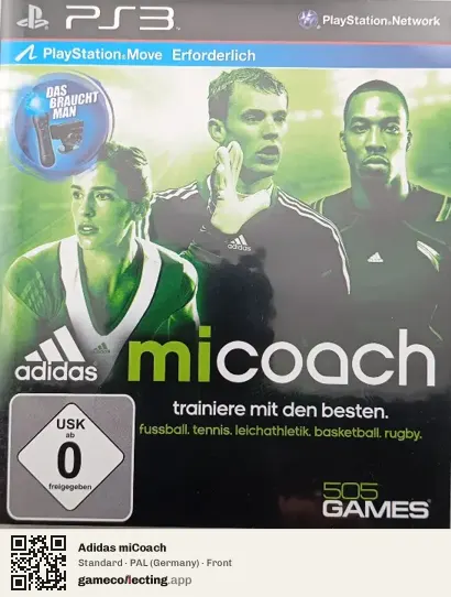 Adidas miCoach PlayStation 3, Germany box front