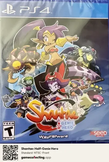 Shantae: Half-Genie Hero PlayStation 4, NTSC box front