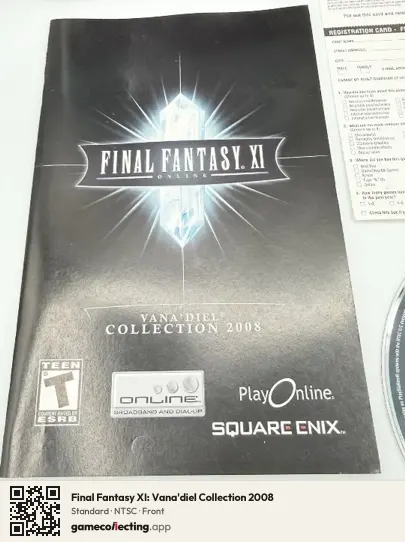 Final Fantasy XI: Vana'diel Collection 2008 PlayStation 2, NTSC box front