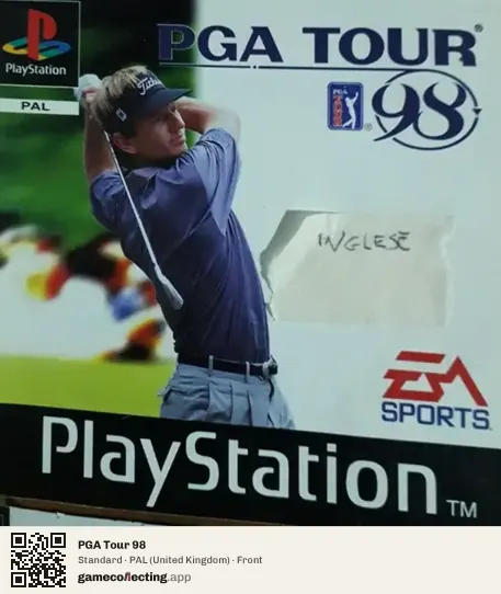 PGA Tour 98 PlayStation, United Kingdom box front