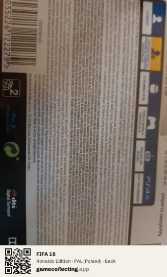 FIFA 18 PlayStation 4, Poland box back