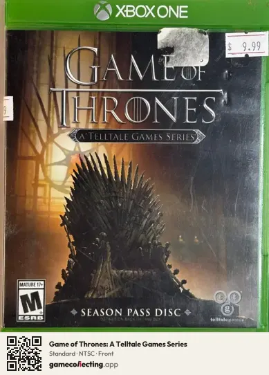 Game of Thrones: A Telltale Games Series Xbox One, NTSC box front