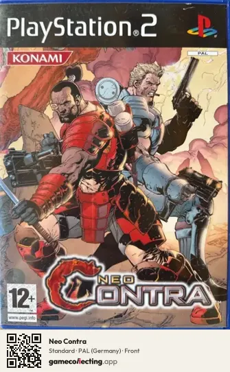 Neo Contra PlayStation 2, Germany box front