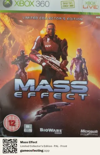 Mass Effect Xbox 360, PAL box front