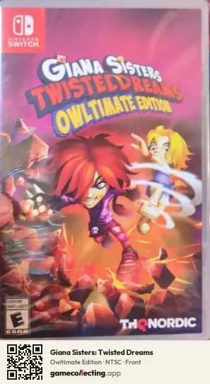 Giana Sisters: Twisted Dreams Nintendo Switch, NTSC box front