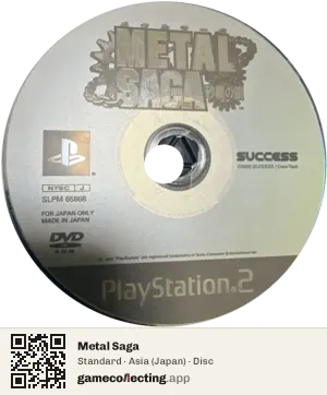 Metal Saga PlayStation 2, Asia disc