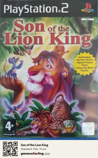 Son of the Lion King PlayStation 2, PAL box front