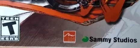 Guilty Gear Isuka, the ESRB box on its front
