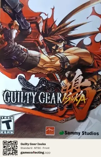 Guilty Gear Isuka PlayStation 2, NTSC box front