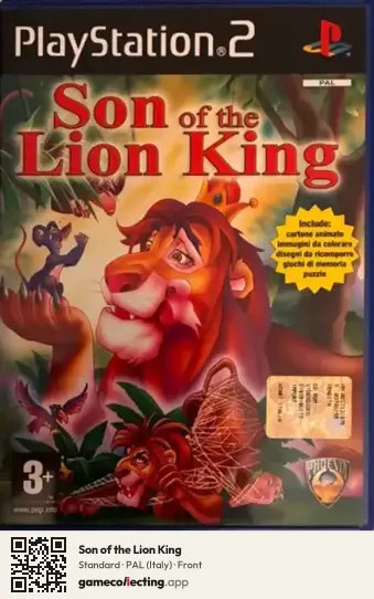 Son of the Lion King PlayStation 2, Italy box front