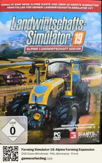 Farming Simulator 19: Alpine Farming Expansion Computer, Germany box front