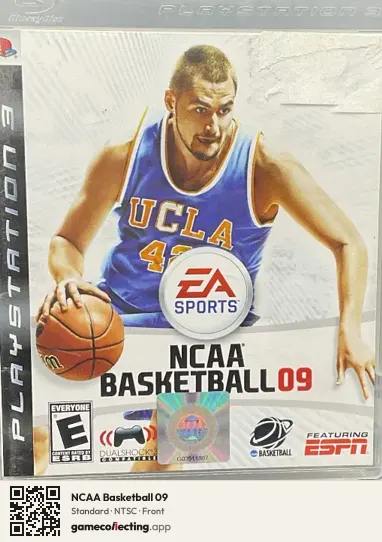 NCAA Basketball 09 PlayStation 3, NTSC box front