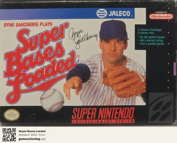 Super Bases Loaded Super Nintendo Entertainment System, NTSC box front