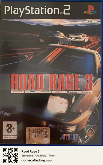 Road Rage 3 PlayStation 2, Italy box front