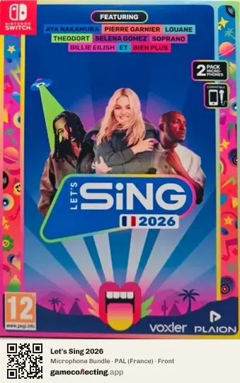 Let's Sing 2026 Nintendo Switch, France box front
