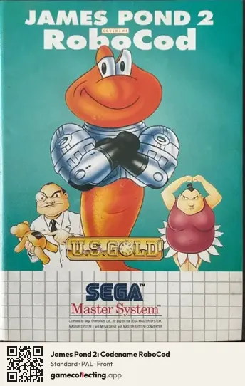 James Pond 2: Codename RoboCod Sega Master System, PAL box front